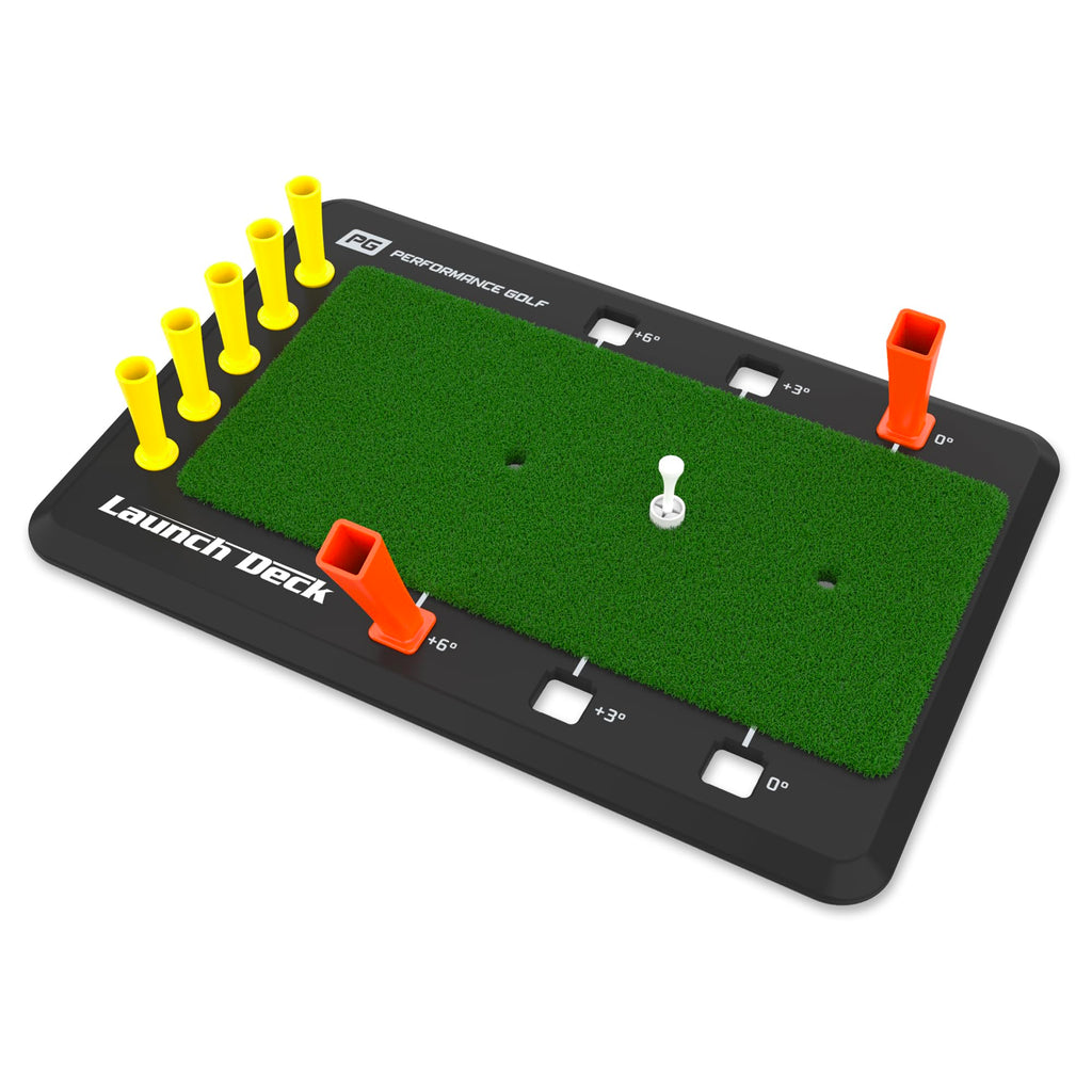 Performance Golf Launch Deck Golf Swing Trainer - Fix Your Slice I Swing Mastery Tool By Hank Haney I Instant Feedback