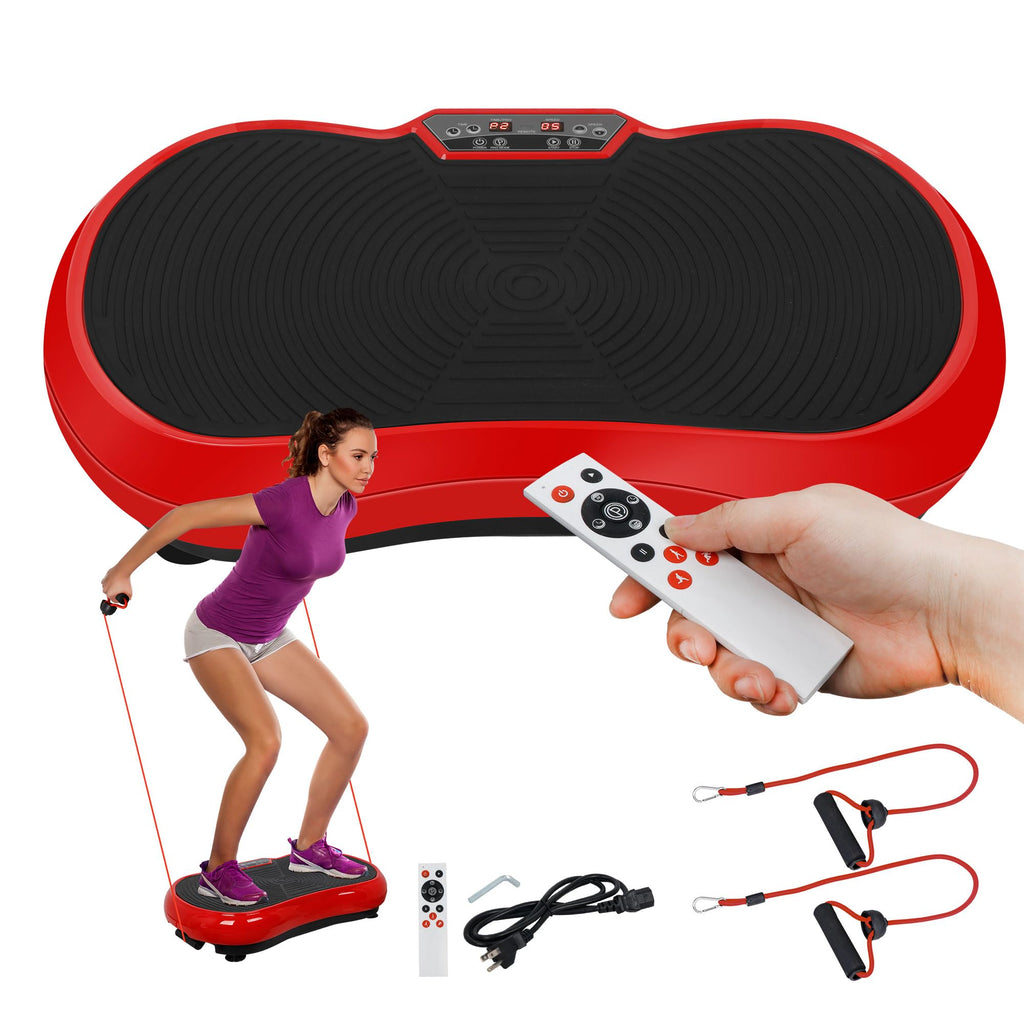 Super Deal Pro Vibration Plate Exercise Machine - Whole Body Workout Vibration Fitness Platform Fit Massage Workout Trainer W/Lo