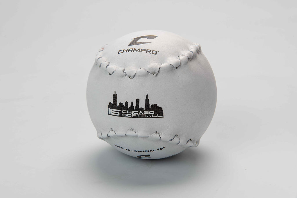 Champro Chicago Softball (White, 16-Inch)