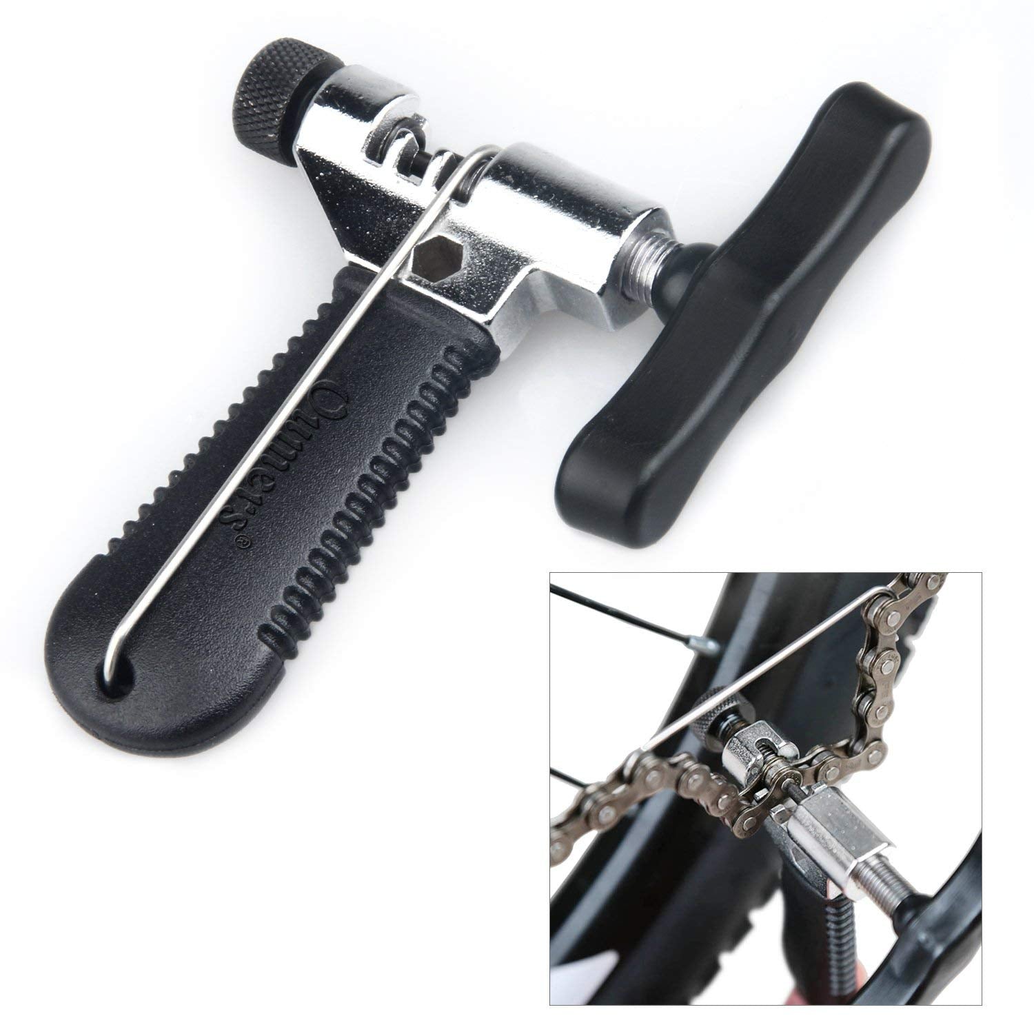 Oumers Universal Bike Chain Tool With Chain Hook, Road And Mountain Bicycle Chain Repair Tool, Bike Chain Splitter Cutter Breake