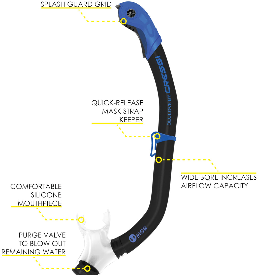 Cressi Ikarus & Orion, Black/Blue