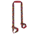 Zooeass Yoga Mat Strap, Adjustable Durable Yoga Mat Carrier & Stretching Strap, 5.9Feet, Multiple Color Choices (Colorful Stripe