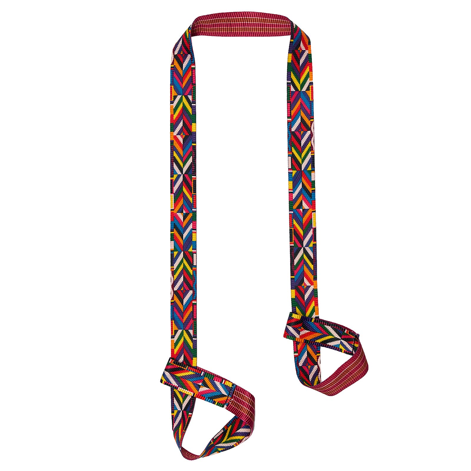 Zooeass Yoga Mat Strap, Adjustable Durable Yoga Mat Carrier & Stretching Strap, 5.9Feet, Multiple Color Choices (Colorful Stripe