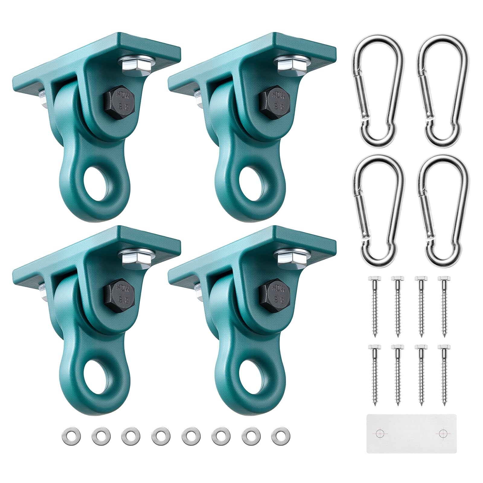VEVOR Swing Hangers, 4 Pack Heavy Duty Swing Brackets, 5000 lbs Capacity, Screws Bolts Included, Smooth Dual Bearing, Aluminum A