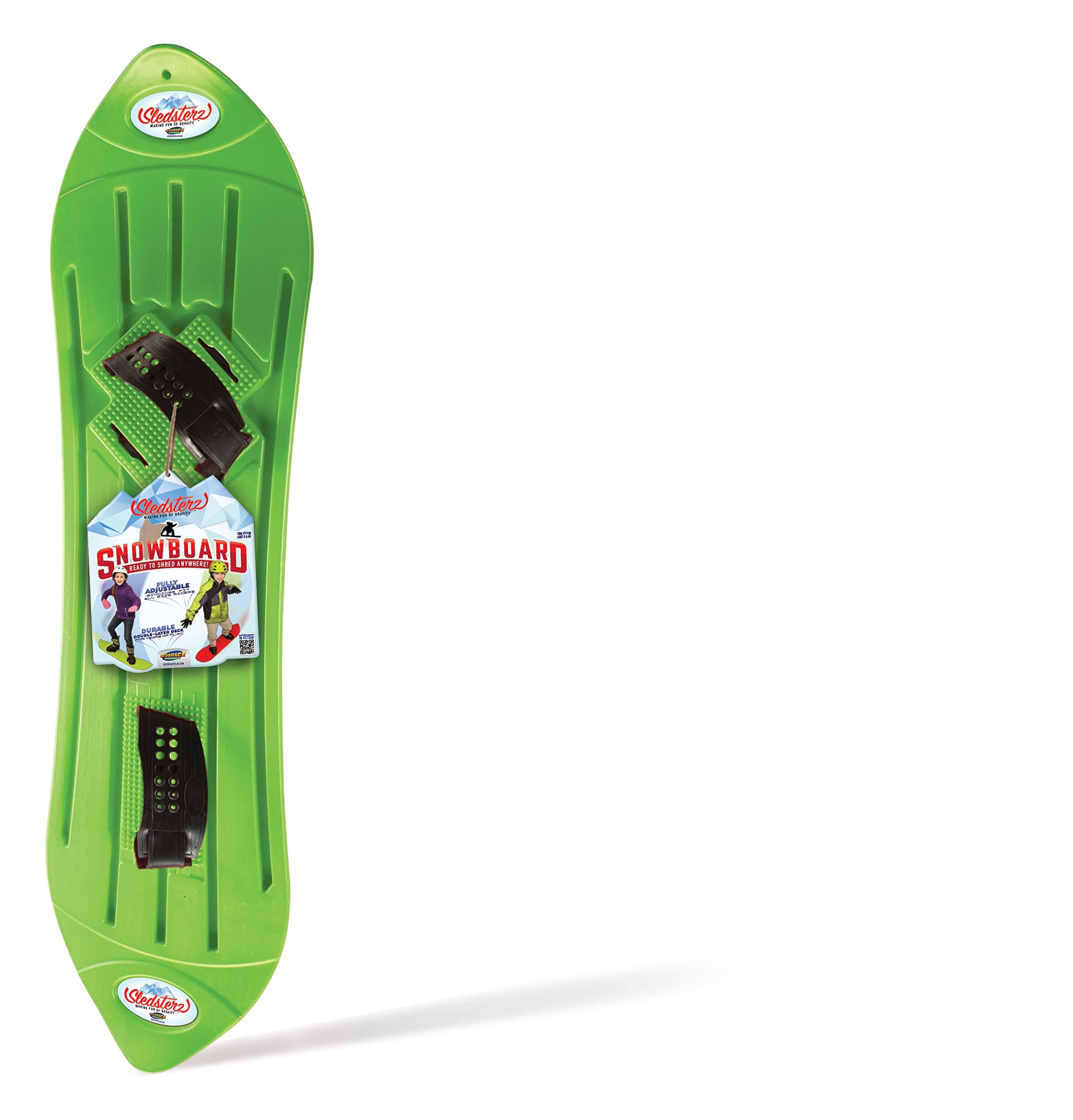 Geospace The Original Sledsterz Kids' Beginner Snowboard - Comes In Assorted Colors Of Either Red, Blue Or Green (Single Assorte