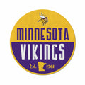 Rico Industries Nfl Minnesota Vikings Classic Shape Cut Pennant - Home And Living Room D  Cor - Soft Felt Ez To Hang 18X0.10X18
