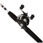 Shakespeare Alpha Baitcasting Reel And 6' Fishing Rod Combo, Low Profile Reel, Right/Left Handle Position, 2-Piece Tubular Glass