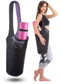 Zenifit Yoga Mat Bag - Long Tote With Pockets - Holds More Yoga Accessories. Cute Yoga Mat Holder With Bonus Yoga Mat Strap Elas