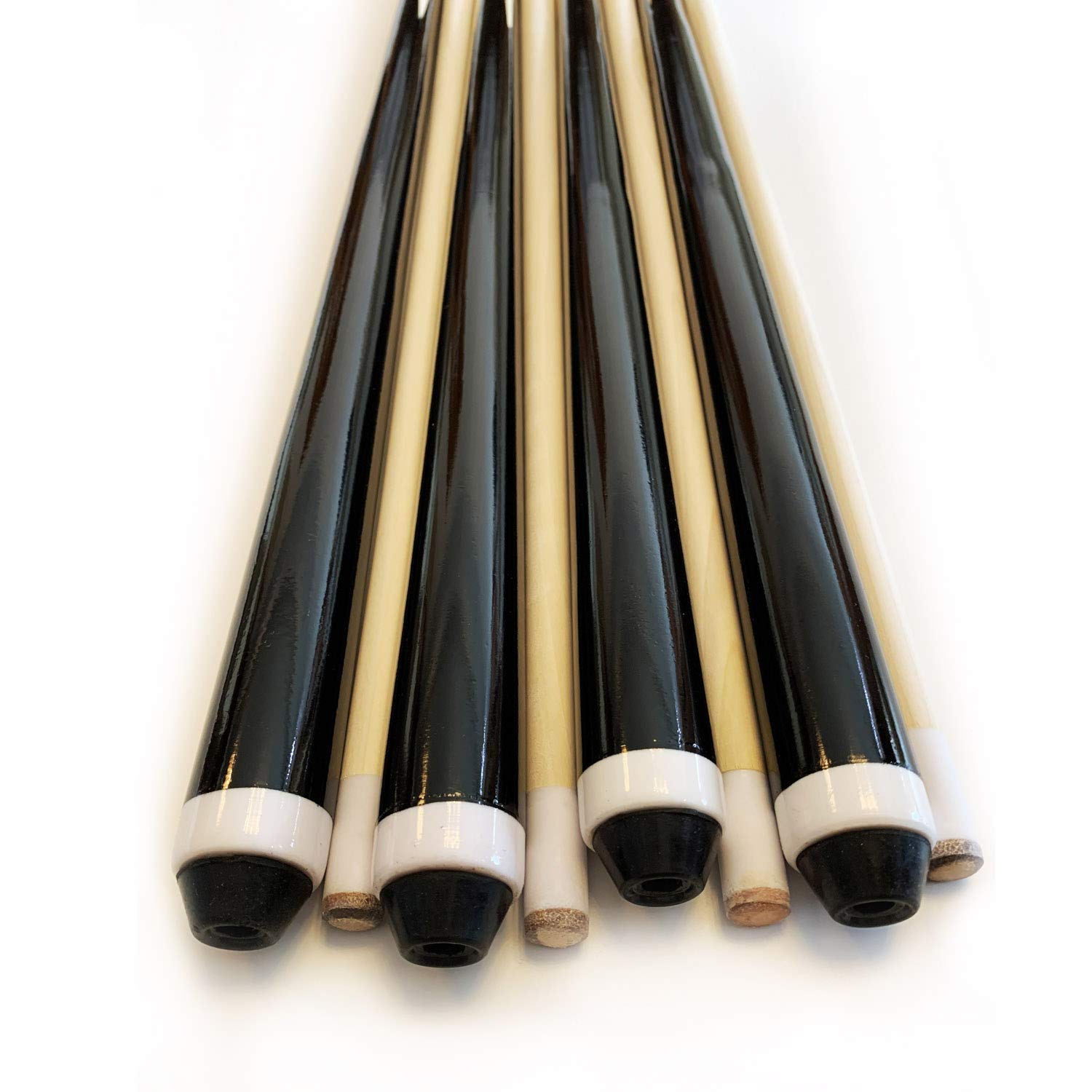 Phantasilet 2-Piece 58 Wooden Cue Sticks Pool Sticks, Pack Of 4