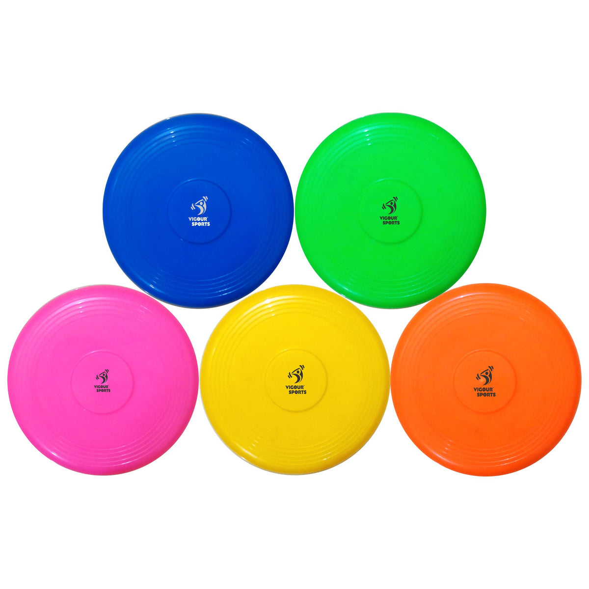 Vigour Sports Flying Disc 8.5 Inch (Set Of 5)  Multicolour For Kids And Adults Indoor And Outdoor Fun Games
