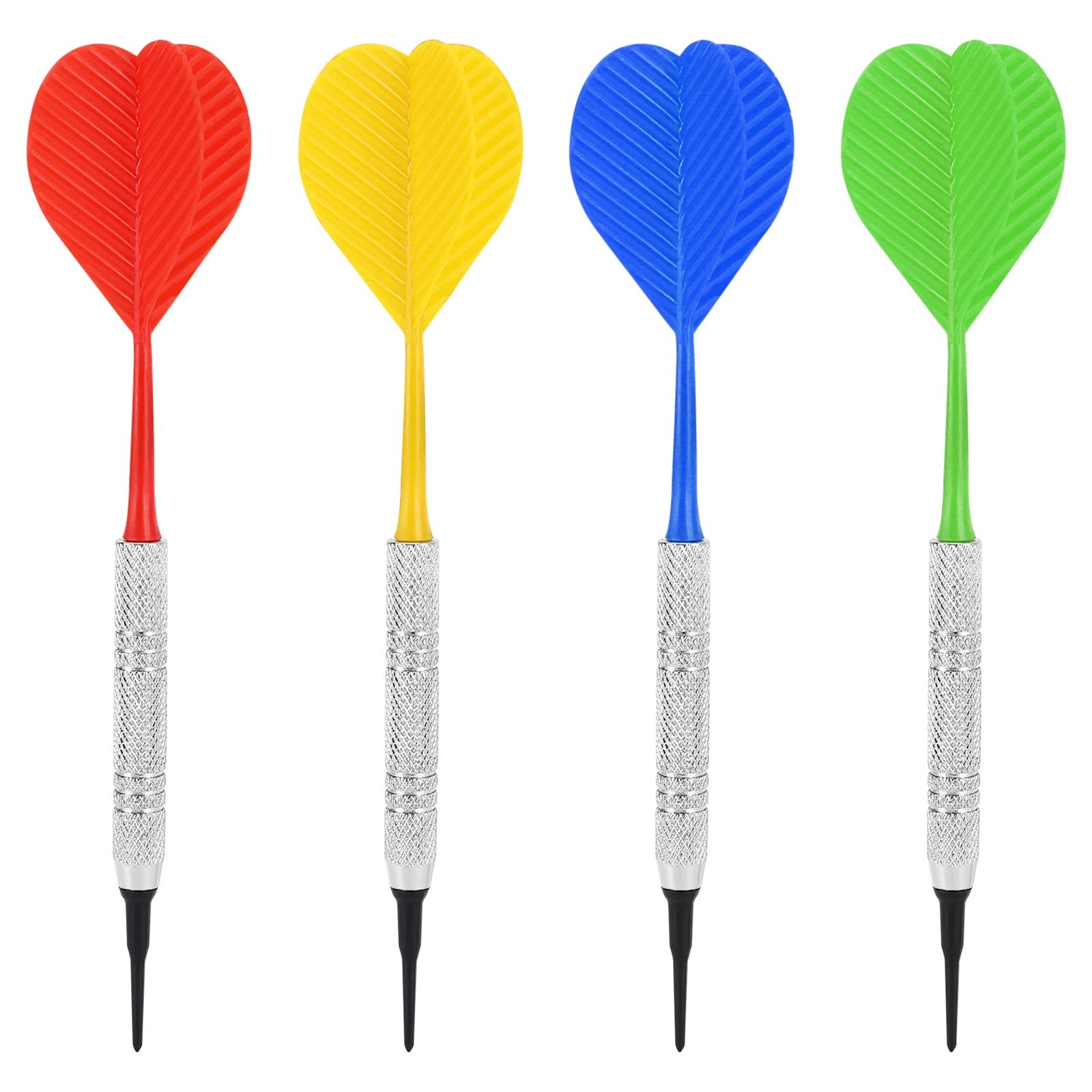 Accmor 12 Pcs Soft Tip Darts, Bar Dart, Plastic Tip Darts Set, Soft Tip Darts For Electronic/Plastic Dartboard,Attach Extra 100