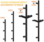 Fitvids Weight Plate Storage Rack, Weight Plate Holder Wall Mounted Bumper Plate Storage For Home Gym, Fit 2'' Olympic Plates, 3