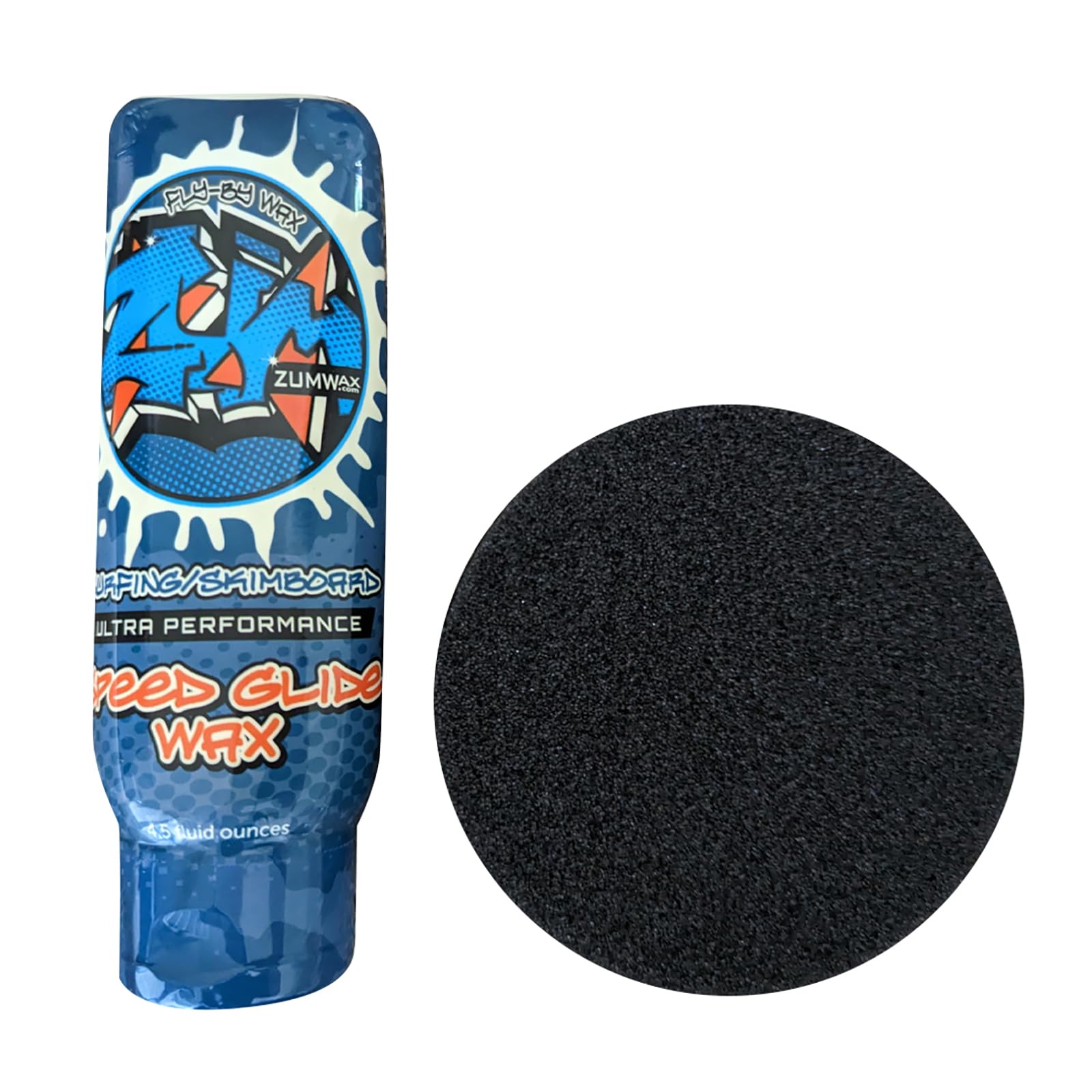 Zumwax Surfing And Skimboard Ultra Performance Speed Wax - Nano Technology High Fluoro Rub On Paste - All Temperature!!! The Fas