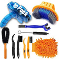 Qeeheng 10Pcs Bike Cleaning Kit, Bicycle Clean Brush Tool Including Chain Cleaner For Cycling,Bike Chain Cleaner Brush Suitable 