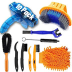Qeeheng 10Pcs Bike Cleaning Kit, Bicycle Clean Brush Tool Including Chain Cleaner For Cycling,Bike Chain Cleaner Brush Suitable 