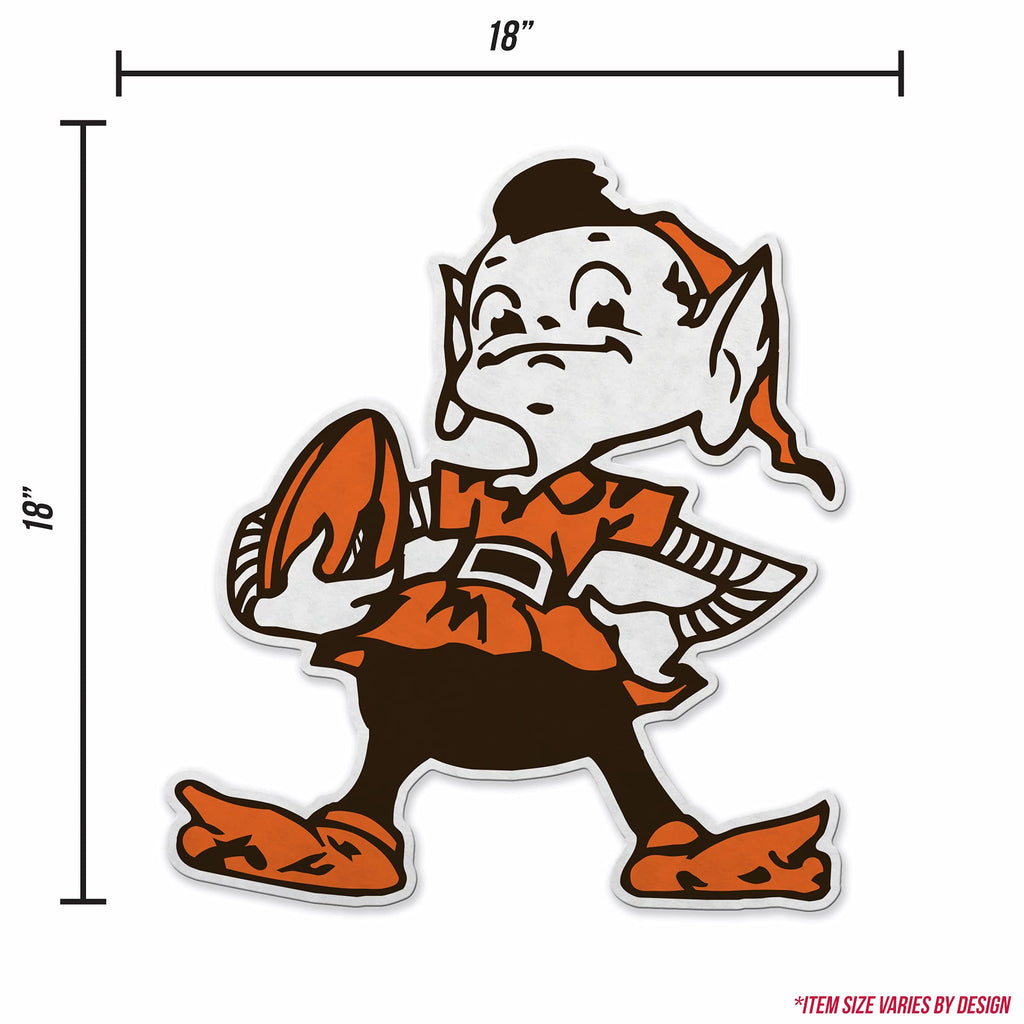 Rico Industries Nfl Football Cleveland Browns Retro Shape Cut Pennant - Home And Living Room D  Cor - Soft Felt Ez To Hang