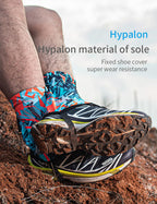 Orrinsports Trail Gaiters Low Shoes Gators For Hiking Boots Breathable Boots Gators For Running (Blue, M)