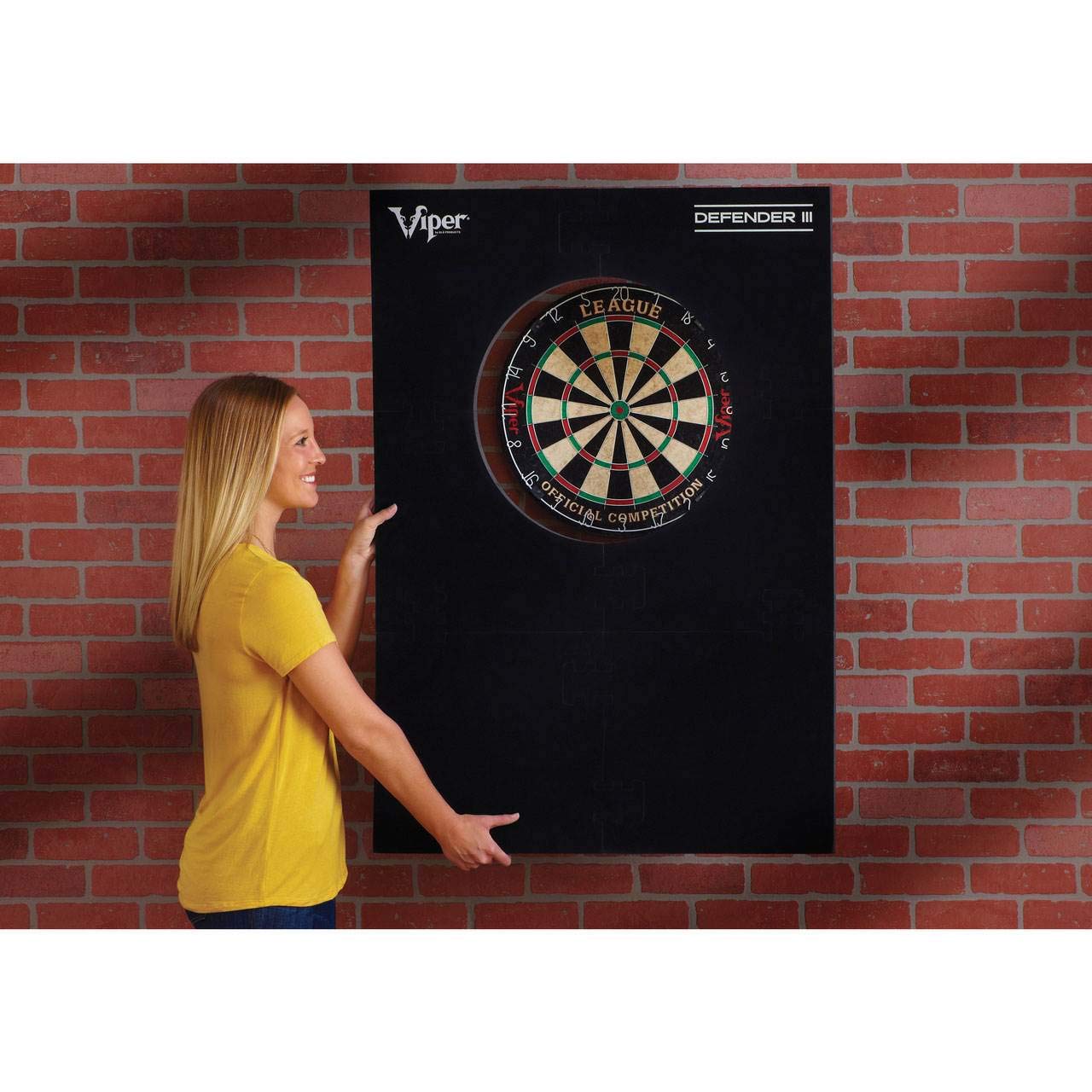 Viper By Gld Products Defender Iii Extended Length Dartboard Surround Wall Protector, Black, One Size