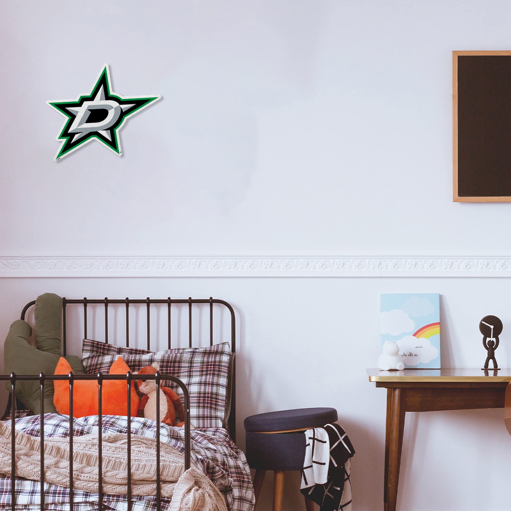 Rico Industries Nhl Dallas Stars Primary Shape Cut Pennant - Home And Living Room D  Cor - Soft Felt Ez To Hang