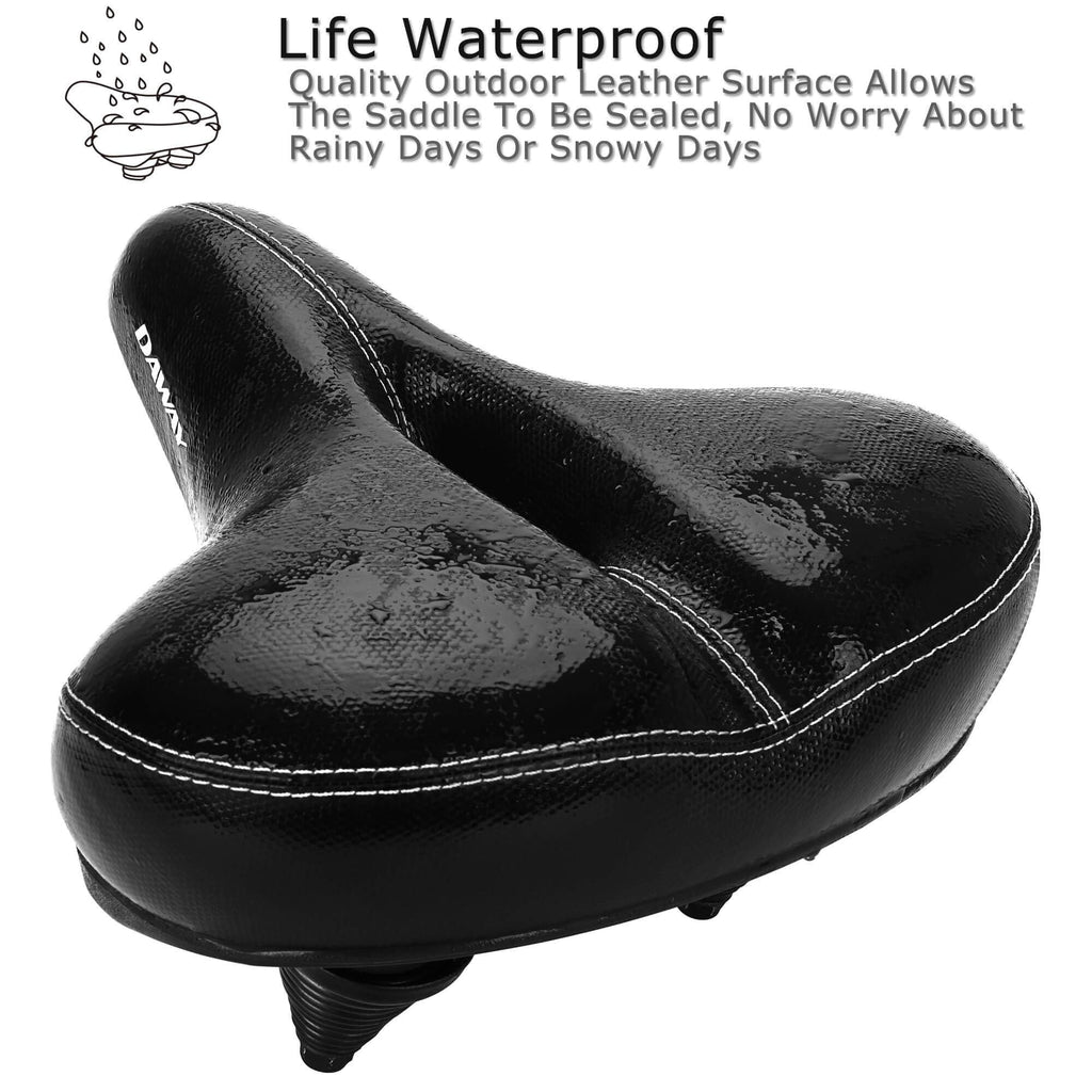 Daway Most Comfortable Bike Seat - C30 Oversized Extra Wide Exercise Bicycle Saddle, Universal Fit For Peloton, Road, Stationary