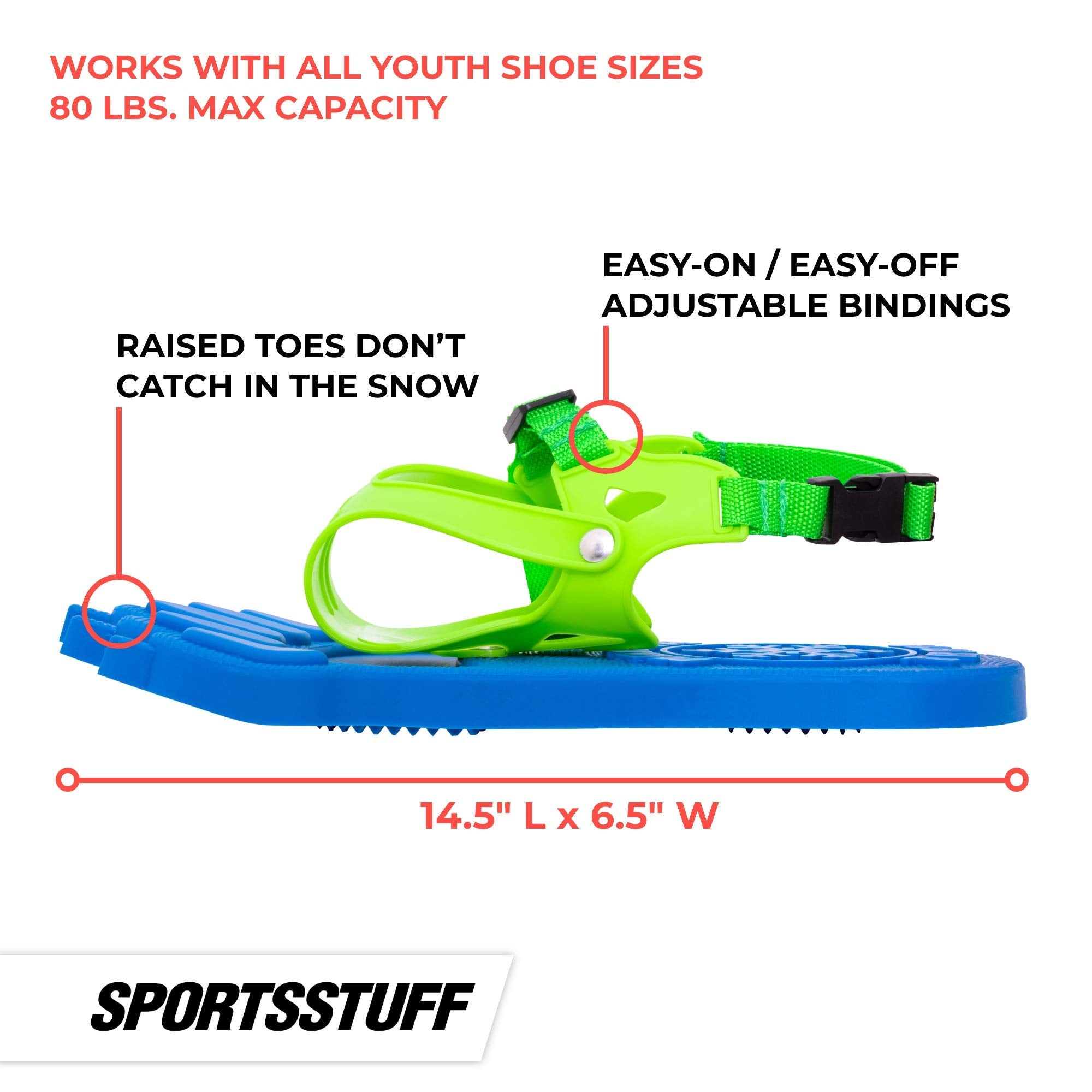 Sportsstuff Monsta Trax Kids Snowshoe For Boys And Girls