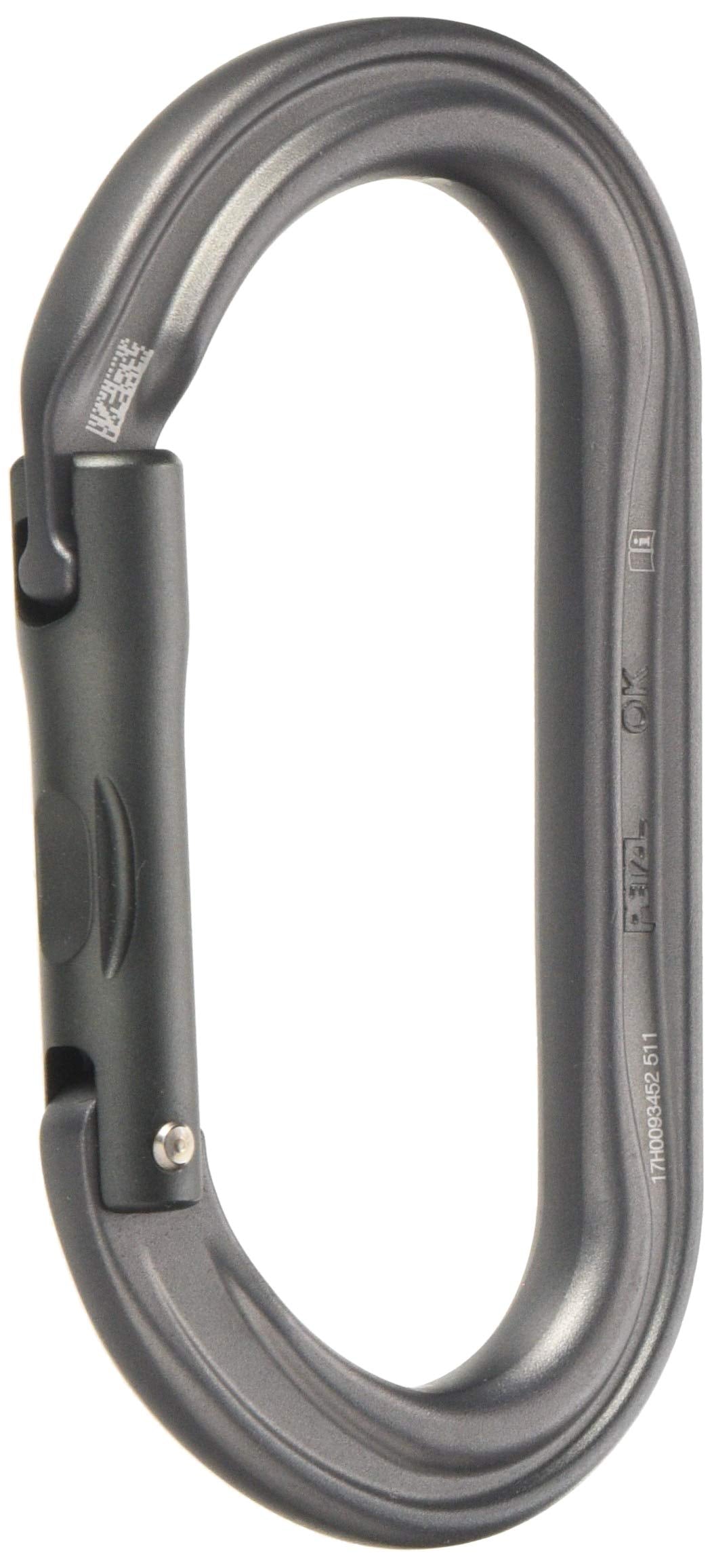 Petzl OK Oval Aluminum Carabiner (Symmetrical) - Green, Non-Lock