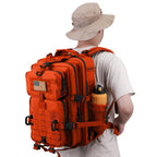 Hannibal Tactical 45L Molle Assault Pack, Tactical Backpack Military Army Camping Rucksack With Bottle Holder, 3-Day Pack Trip W