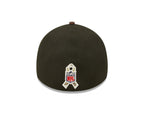 New Era Men'S Black/Brown Cleveland Browns 2022 Salute To Service 39Thirty Flex Hat, Large-X-Large