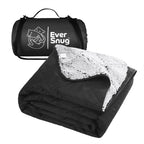 Eversnug Sherpa Waterproof Camping Blanket - Extra Thick And Warm, Large Sherpa Fleece Outdoor Blanket For Camping, Picnics, Bea
