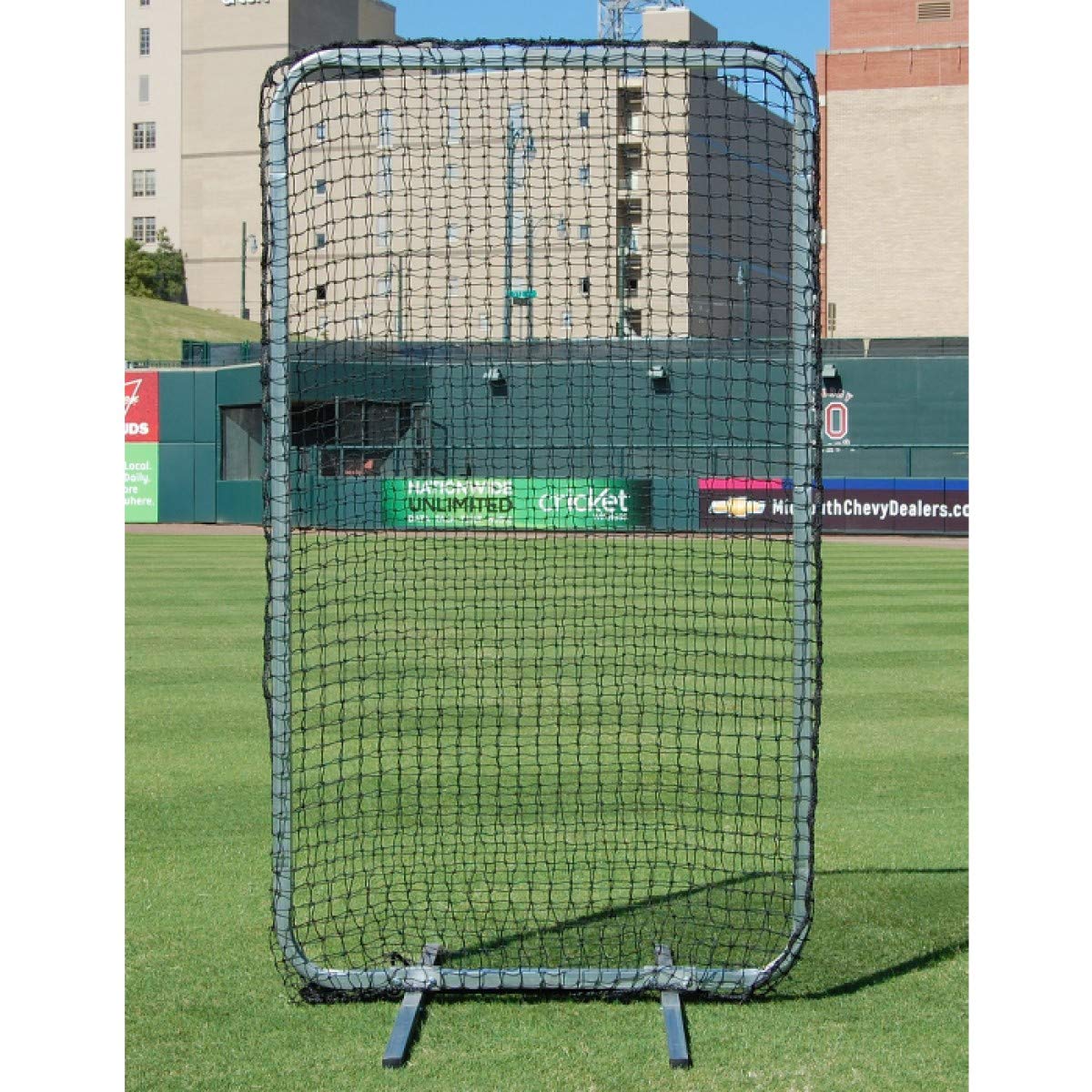 Trigon Sports Mini Fungo Protective Screen, Softball & Baseball Pitching Net, Screen Softball Net For Training, Size: 7' X 4'
