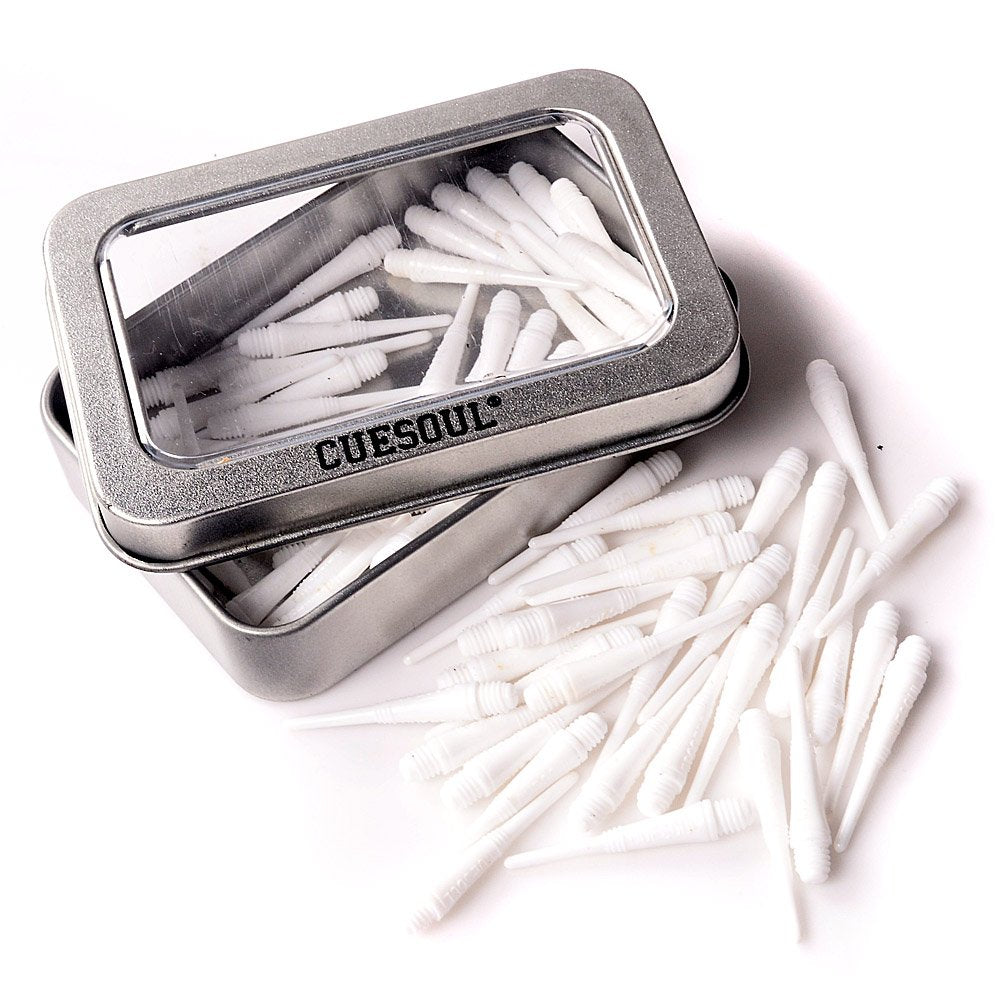 Cuesoul Soft Tip Darts Points 2Ba Thread White,Pack Of 100 Pcs
