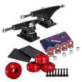 Cal 7 Skateboard Package | Complete Combo Set With 139 Millimeter / 5.25 Inch Aluminum Trucks, 52Mm 99A Wheels & Bearings (Black