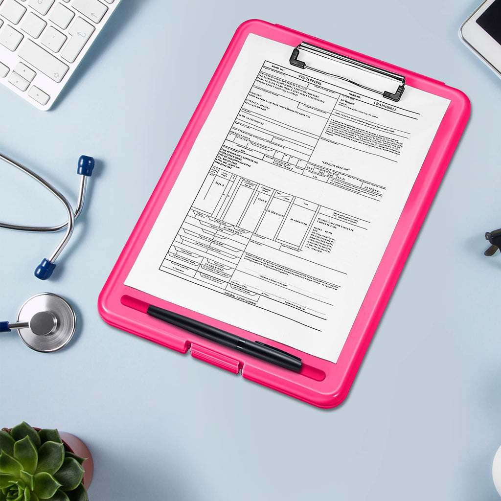 Sithon Nursing Clipboard With Storage, Lightweight Portable Writing Clipboard With Compartment Organizer For Nurse Doctor Medica