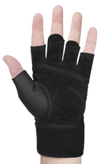 Harbinger Training Grip Wristwrap Weight Lifting Gloves, Unisex, Small, Blue