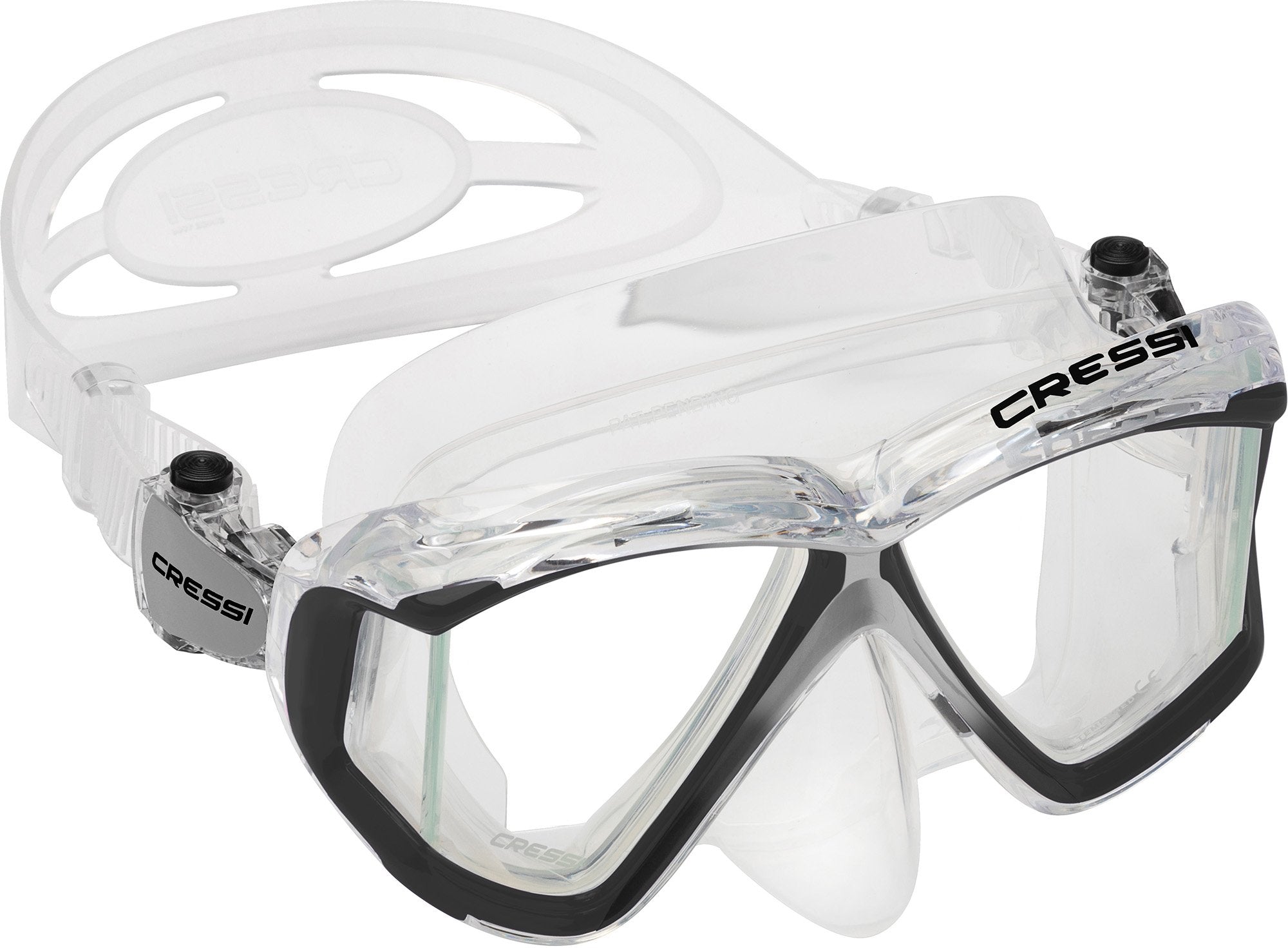 Cressi Liberty Quattro, Clear/Black/Silver