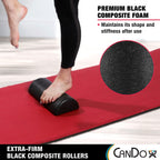 Cando Black Composite High-Density Roller, Half-Round, 6'''' X 36