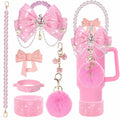 Pink Bling Cup Accessories Set for Stanley 24/30/40oz, Rhinestone Boot