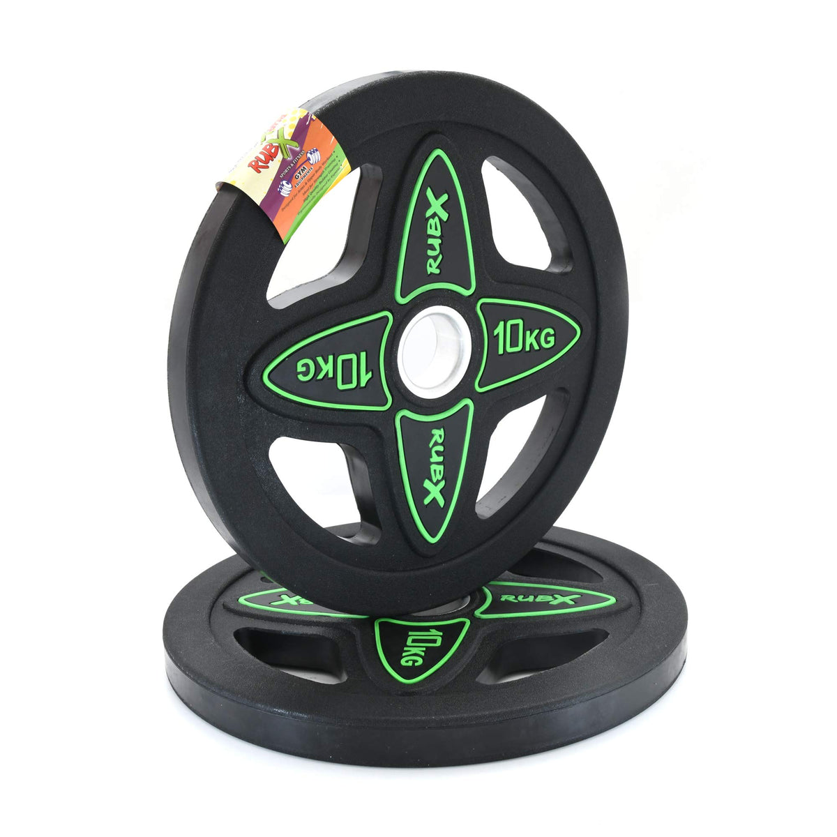 RUBX Rubber Coated Solid Weight Plate|50 MM Olympic Weight Or 31 MM home gym Weight|Sold In Pair (31 MM Home Gym Weight Plates,