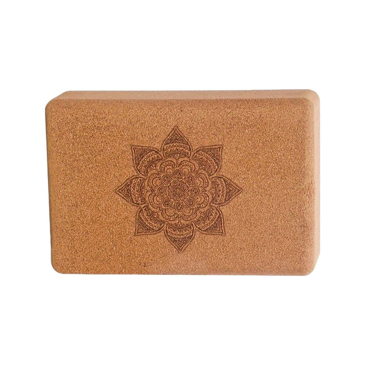 MERISHOPP Cork Yoga Block Portable Yoga Accessory for Deepen Stretches Fitness Pilates Style D