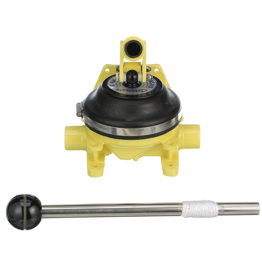 Whale Bp3708 Gusher 10 Mk3 Manual Bilge Pump, On-Deck/Bulkhead, Up To 17 Gpm Flow Rate, 1 -Inch Hose Connections, For Boats Over