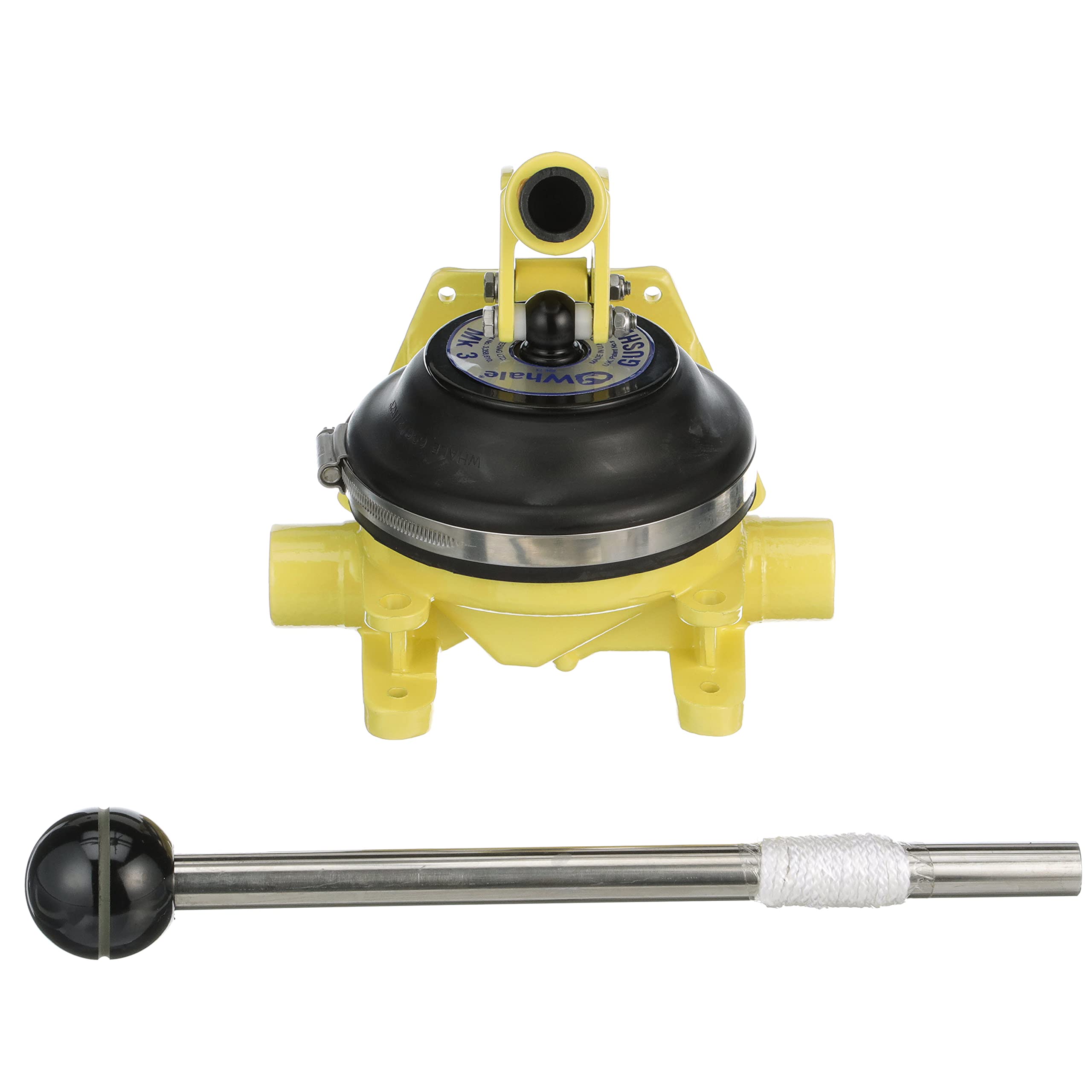 Whale Bp3708 Gusher 10 Mk3 Manual Bilge Pump, On-Deck/Bulkhead, Up To 17 Gpm Flow Rate, 1 -Inch Hose Connections, For Boats Over