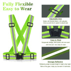 Sawnzc Reflective Vest 2Pack, High Visible Reflective Running Vest Gear For Biking Motorcycle Dog Walking, Adjustable Safety Ves