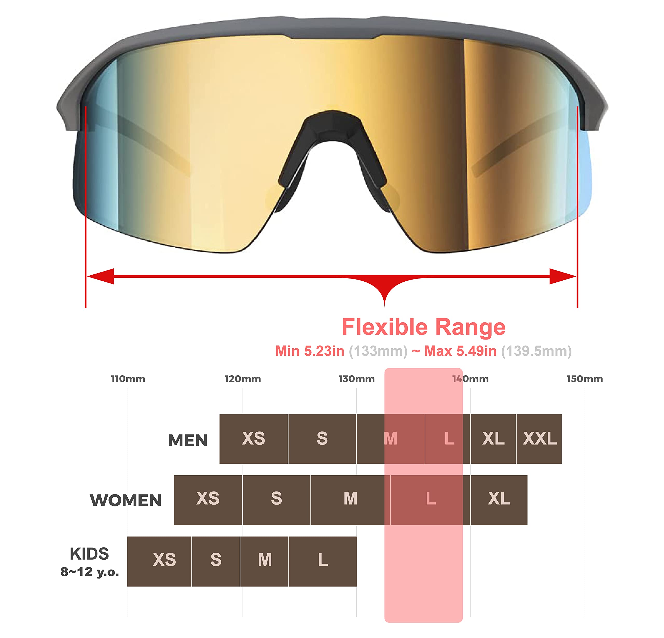 Qooltimes Polarized Wrap Around Shield Cycling Sunglasses Men Women Oakley Sutro Lite Golfing Ski Triathlon Volleyball Running B