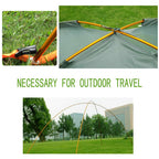 Tent Poles Replacement, Lightweight Tent Pole Repair Kit -24 Sections Aluminum Alloy Anti-Uv Windproof Waterproof Tent Poles Awn