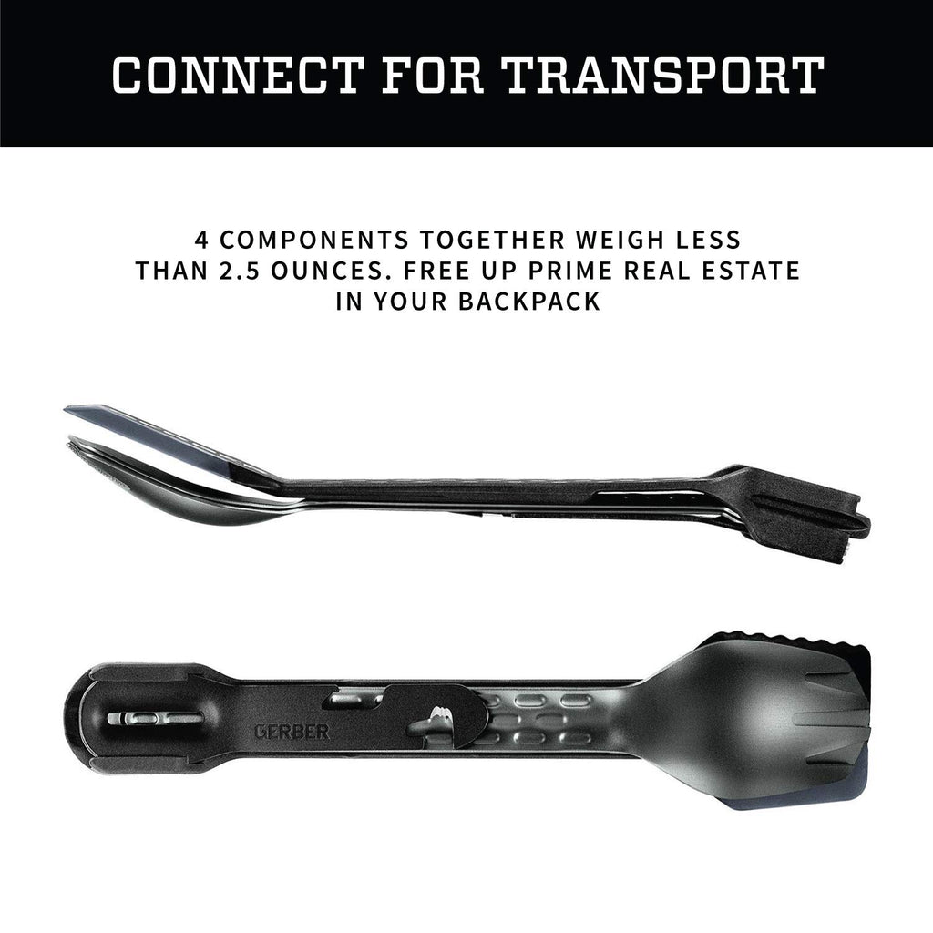 Gerber Gear 31-003463N Compleat Camping Utensils Cooking Tool Set, Onyx