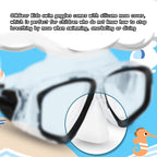 Junior Snorkeling Goggles Kids Swim Mask Swimming Gear Scuba Diving Mask For Outdoor Recreation Snorkel Mask (Black)