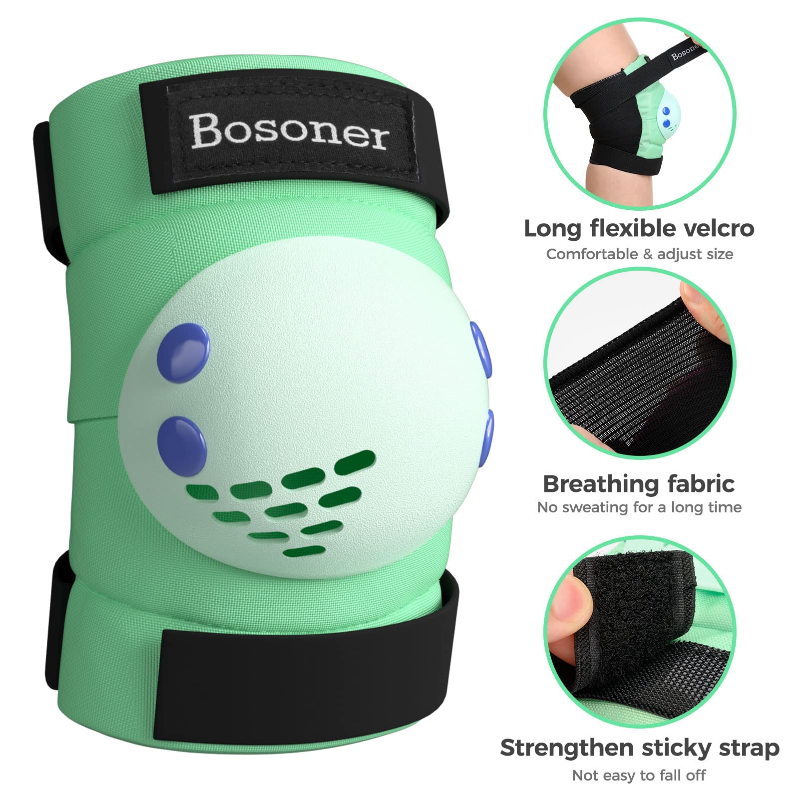 Kids Knee Pad Elbow Pads For Roller Skates Cycling Bmx Bike Skateboard Inline Rollerblading, Skating Skatings Scooter Riding Spo