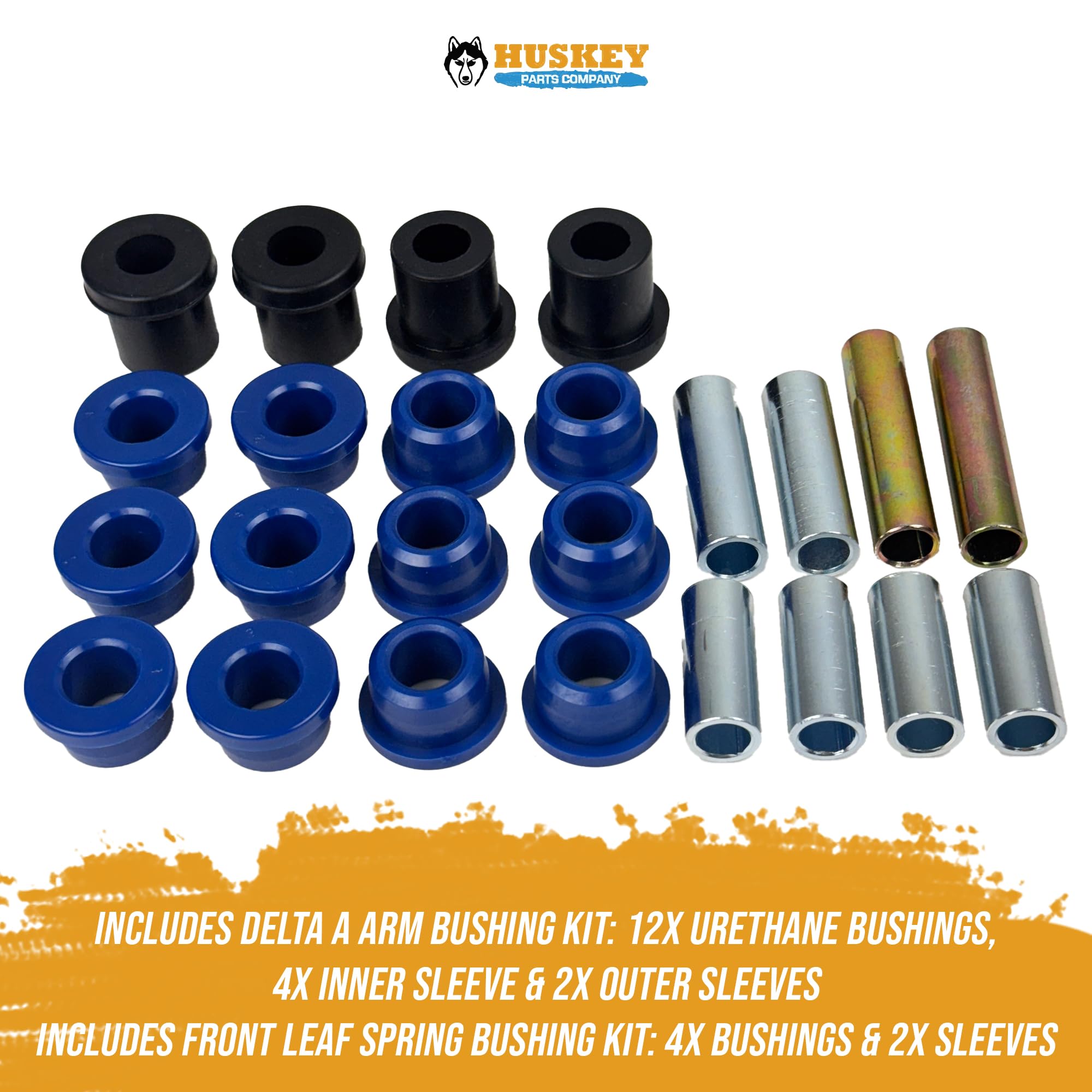 Golf Cart Parts Club Car Delta A Arm Front Lower Leaf Spring Bushing Sleeve Kit For 1993 And Up Ds Models