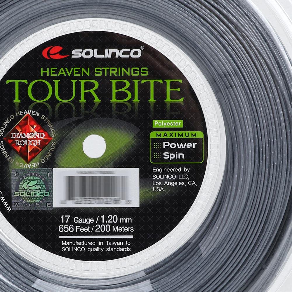 Solinco Tour Bite Diamond Rough (17-1.20Mm) String Reel (Silver)
