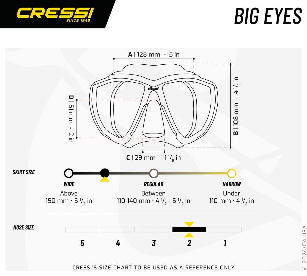 Cressi Big Eyes & Supernova Dry, Cobalt